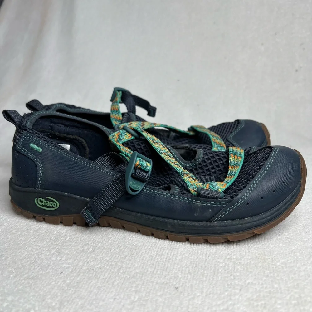 Chaco Odyssey Water Shoes Kids Unisex Junior Size 6 Navy Blue